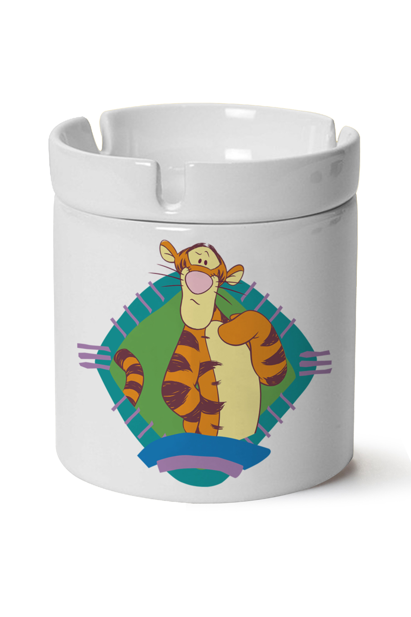 Tigger Baskılı Porselen At Söndür Küllük