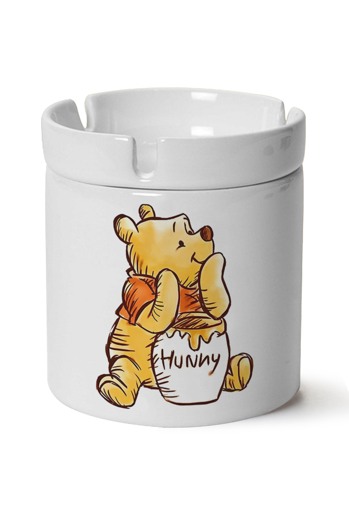 Winnie The Pooh Baskılı Porselen At Söndür Küllük