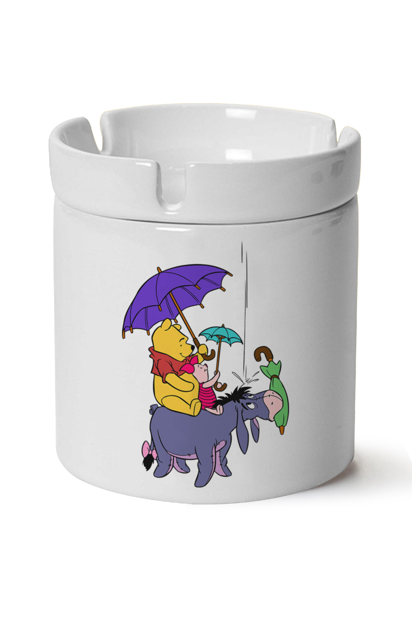 Winnie The Pooh Baskılı Porselen At Söndür Küllük