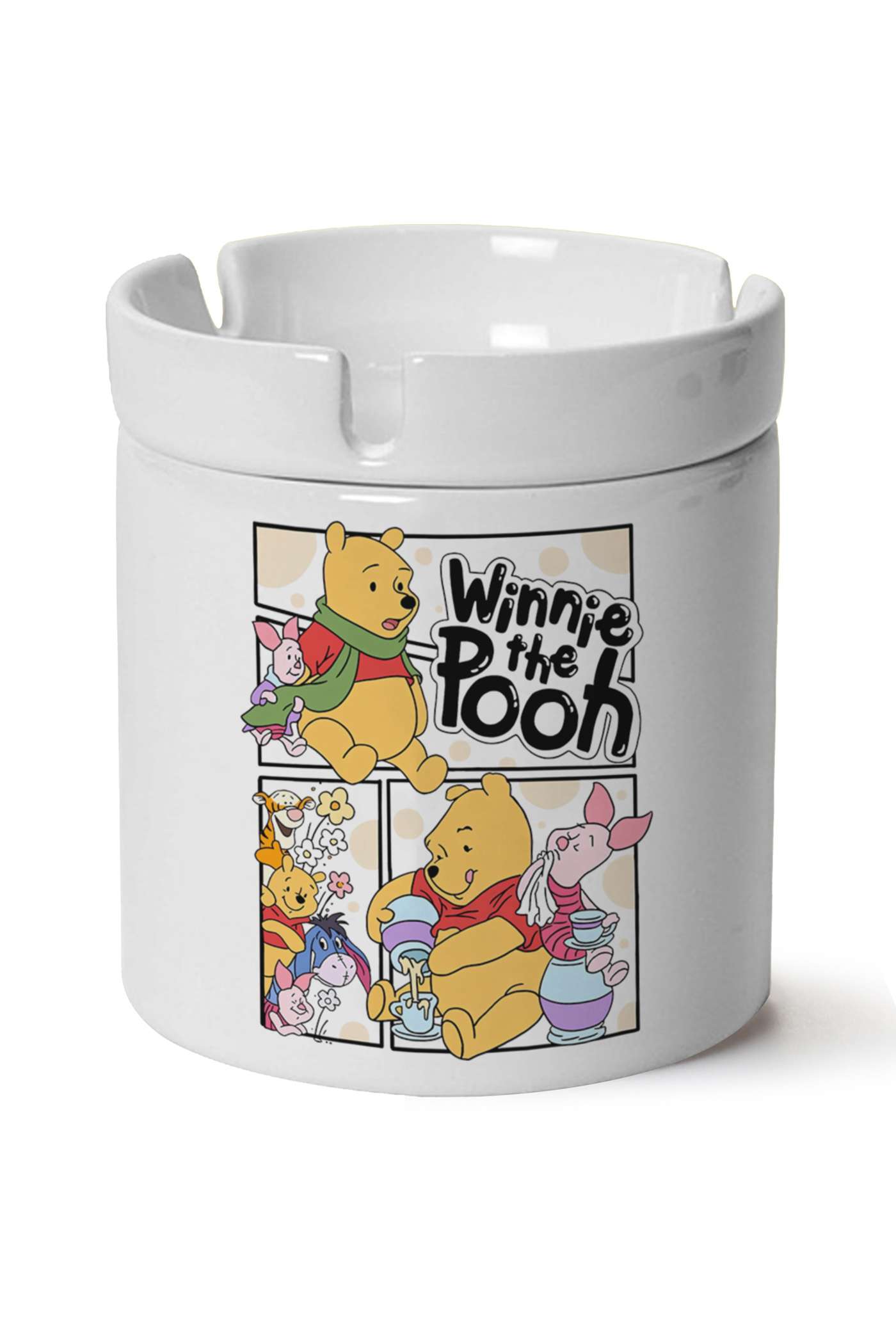 Winnie The Pooh Baskılı Porselen At Söndür Küllük