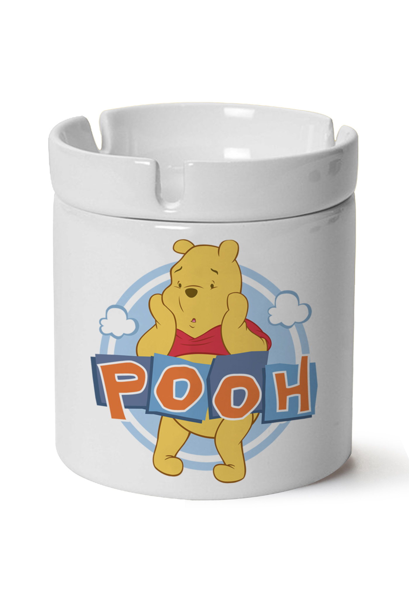 Winnie The Pooh Baskılı Porselen At Söndür Küllük