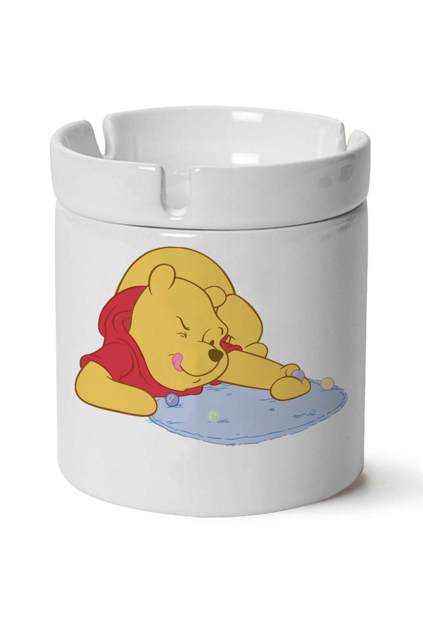 Winnie The Pooh Baskılı Porselen At Söndür Küllük