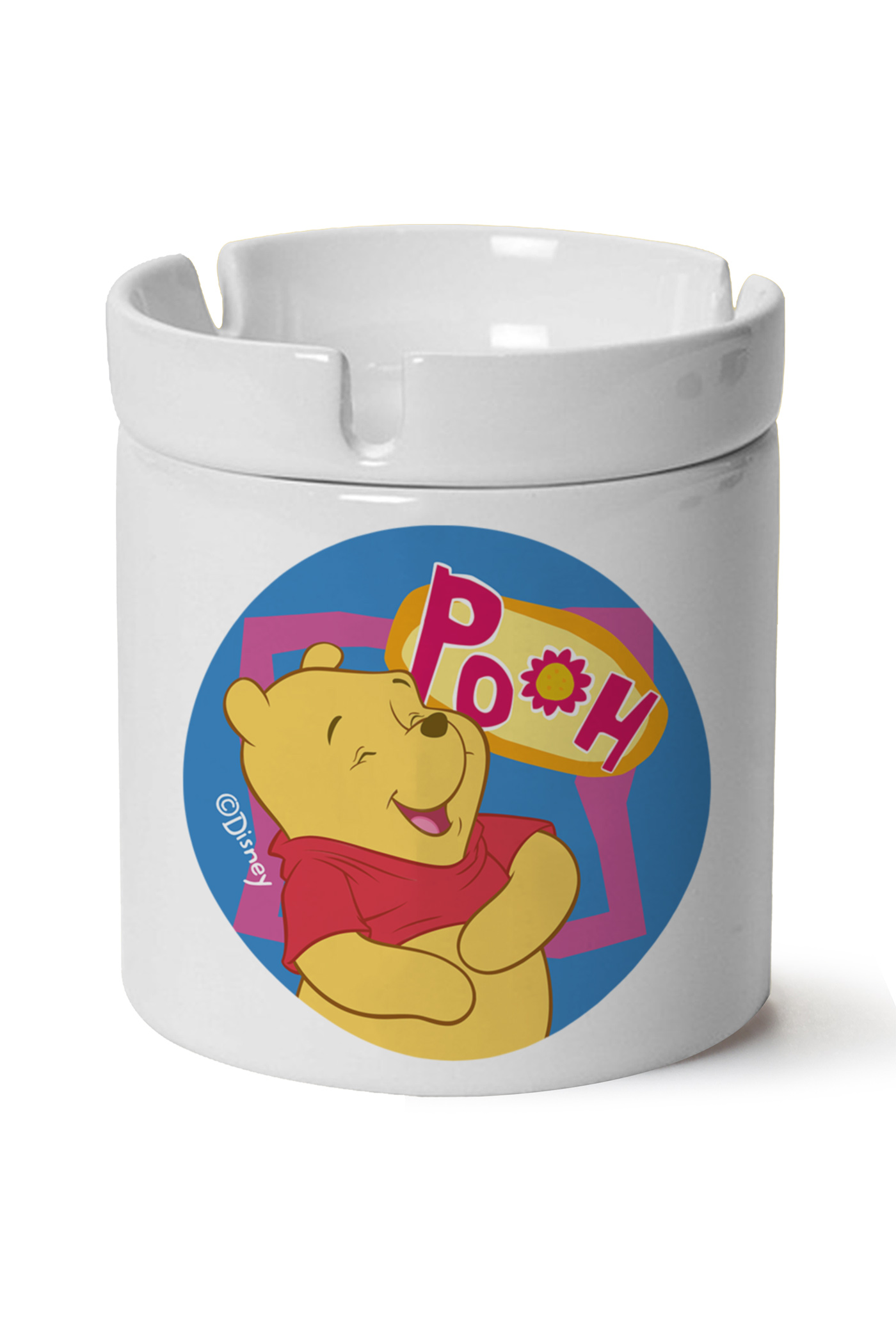 Winnie The Pooh Baskılı Porselen At Söndür Küllük