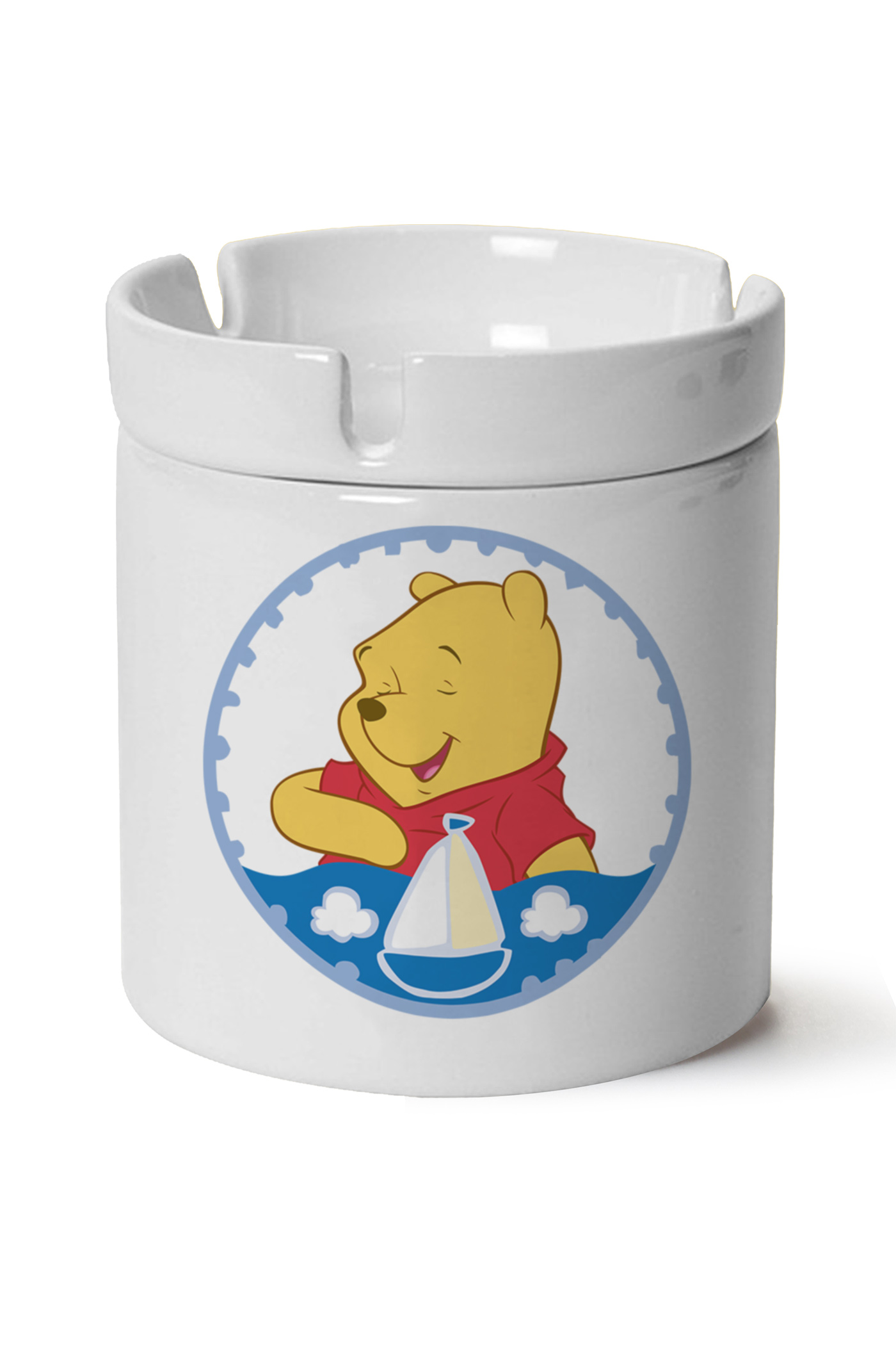 Winnie The Pooh Baskılı Porselen At Söndür Küllük