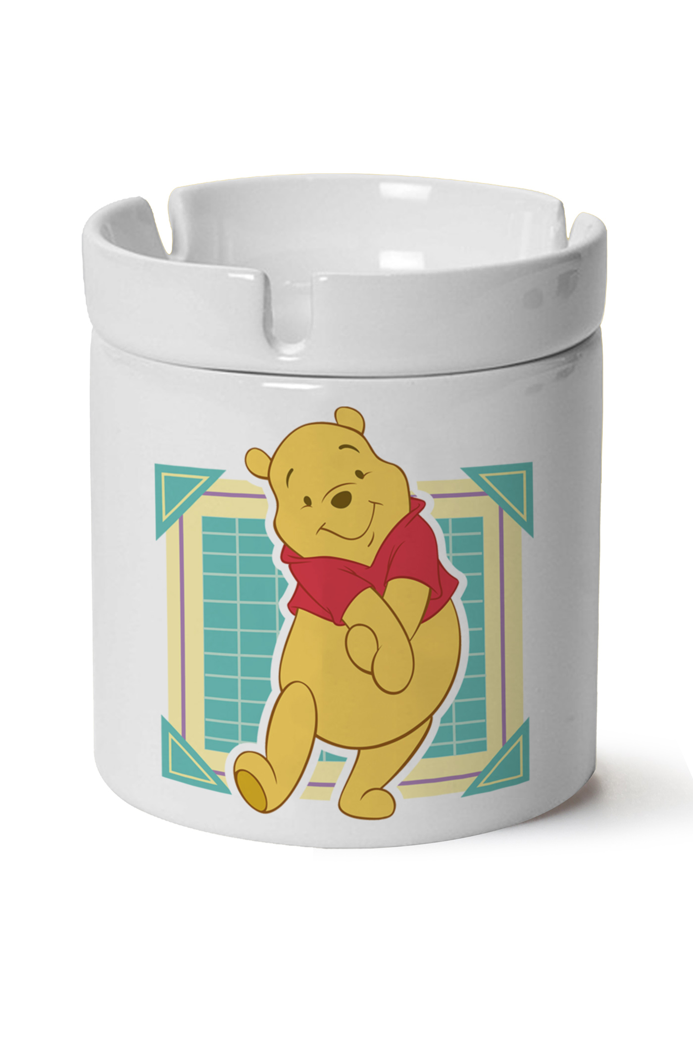 Winnie The Pooh Baskılı Porselen At Söndür Küllük