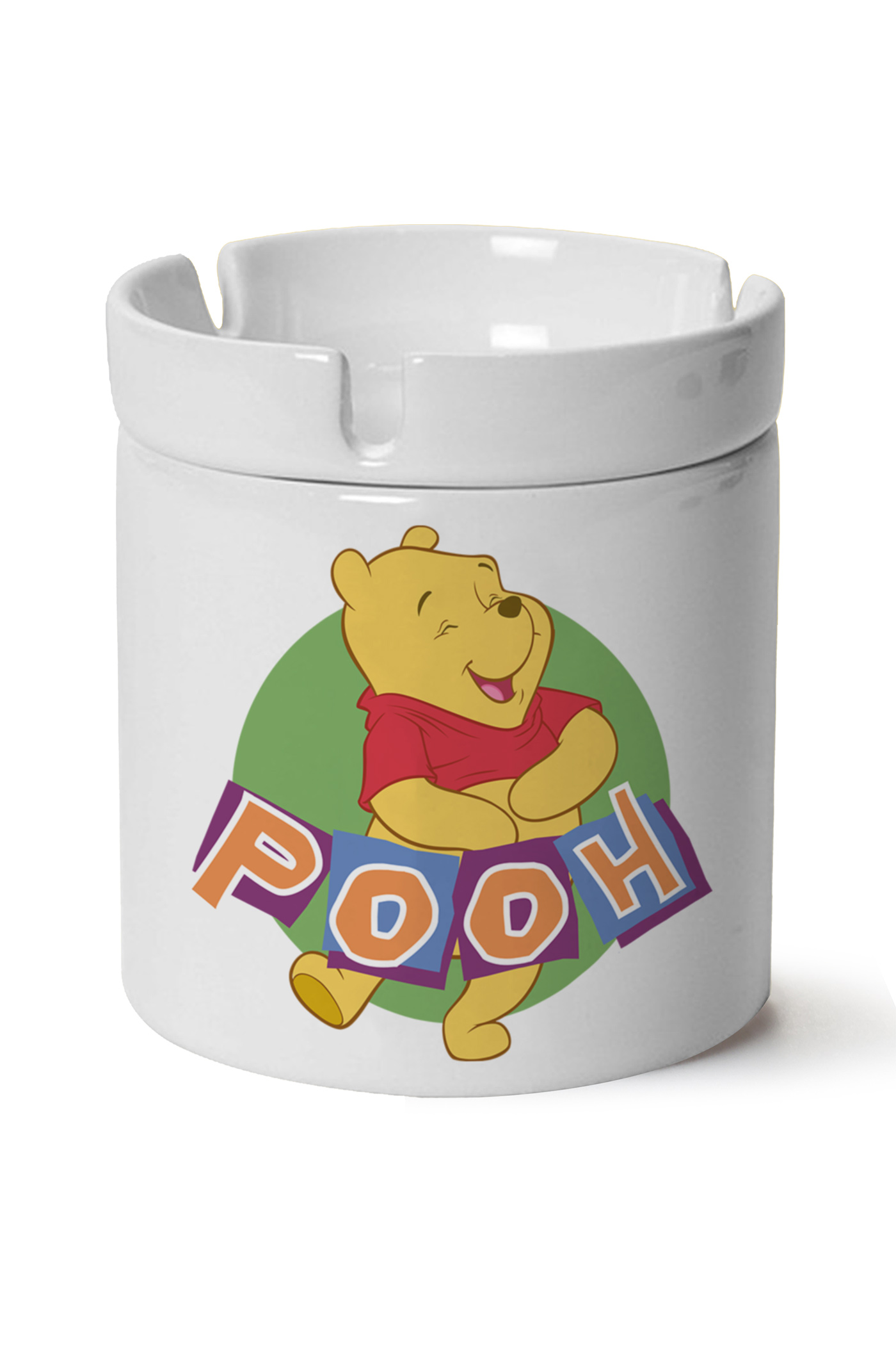 Winnie The Pooh Baskılı Porselen At Söndür Küllük