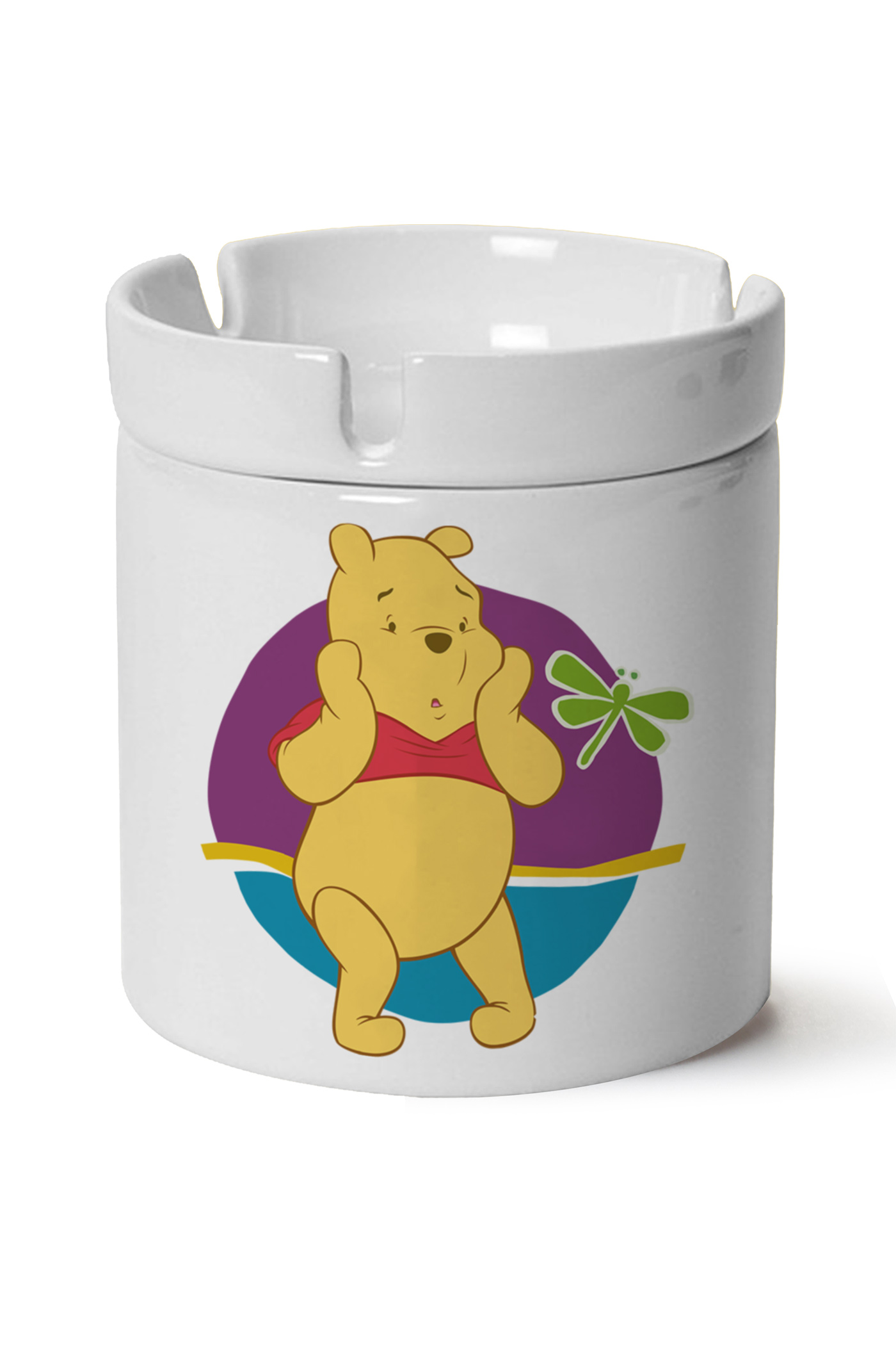 Winnie The Pooh Baskılı Porselen At Söndür Küllük