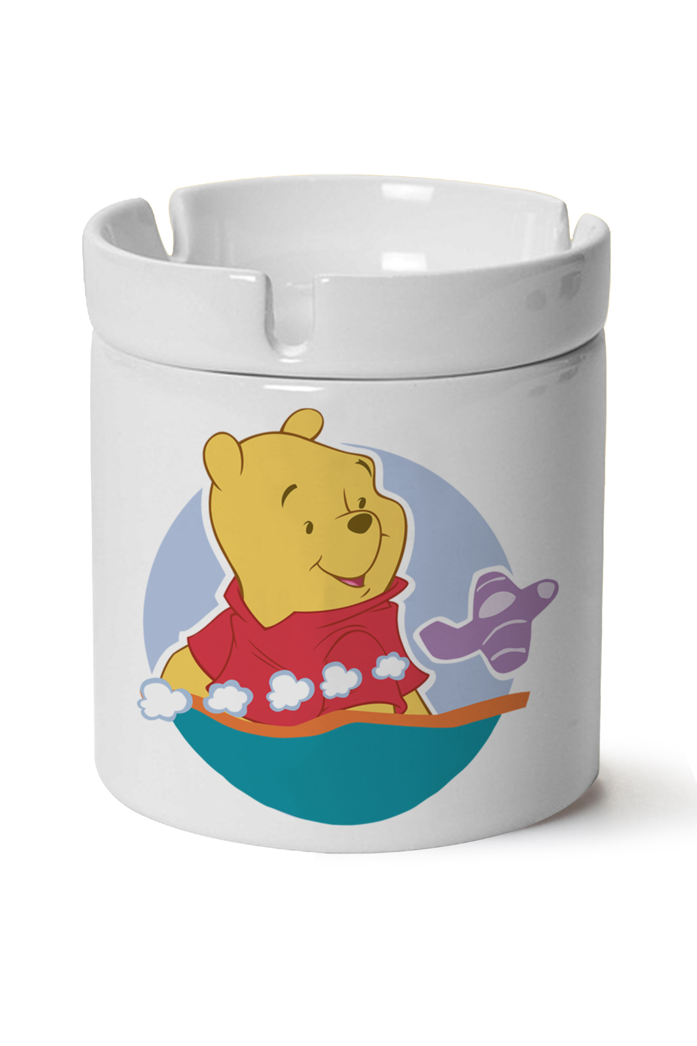 Winnie The Pooh Baskılı Porselen At Söndür Küllük