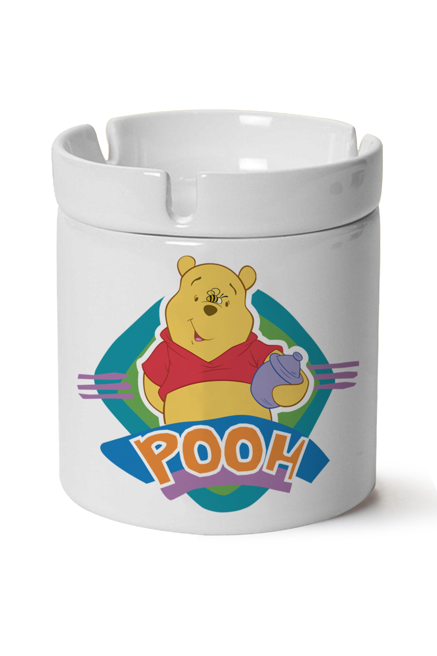 Winnie The Pooh Baskılı Porselen At Söndür Küllük