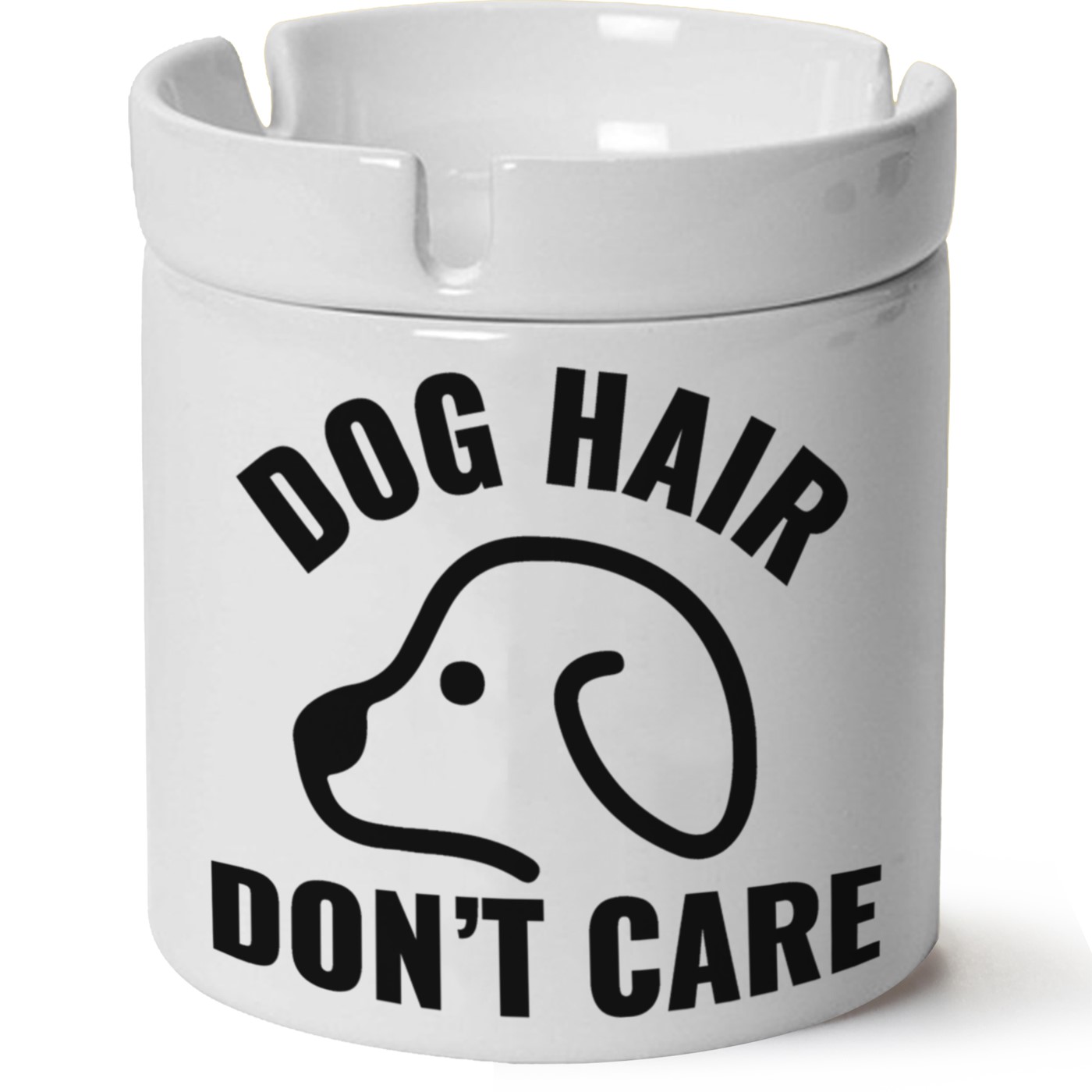 Köpek Baskılı Porselen At Söndür Küllük