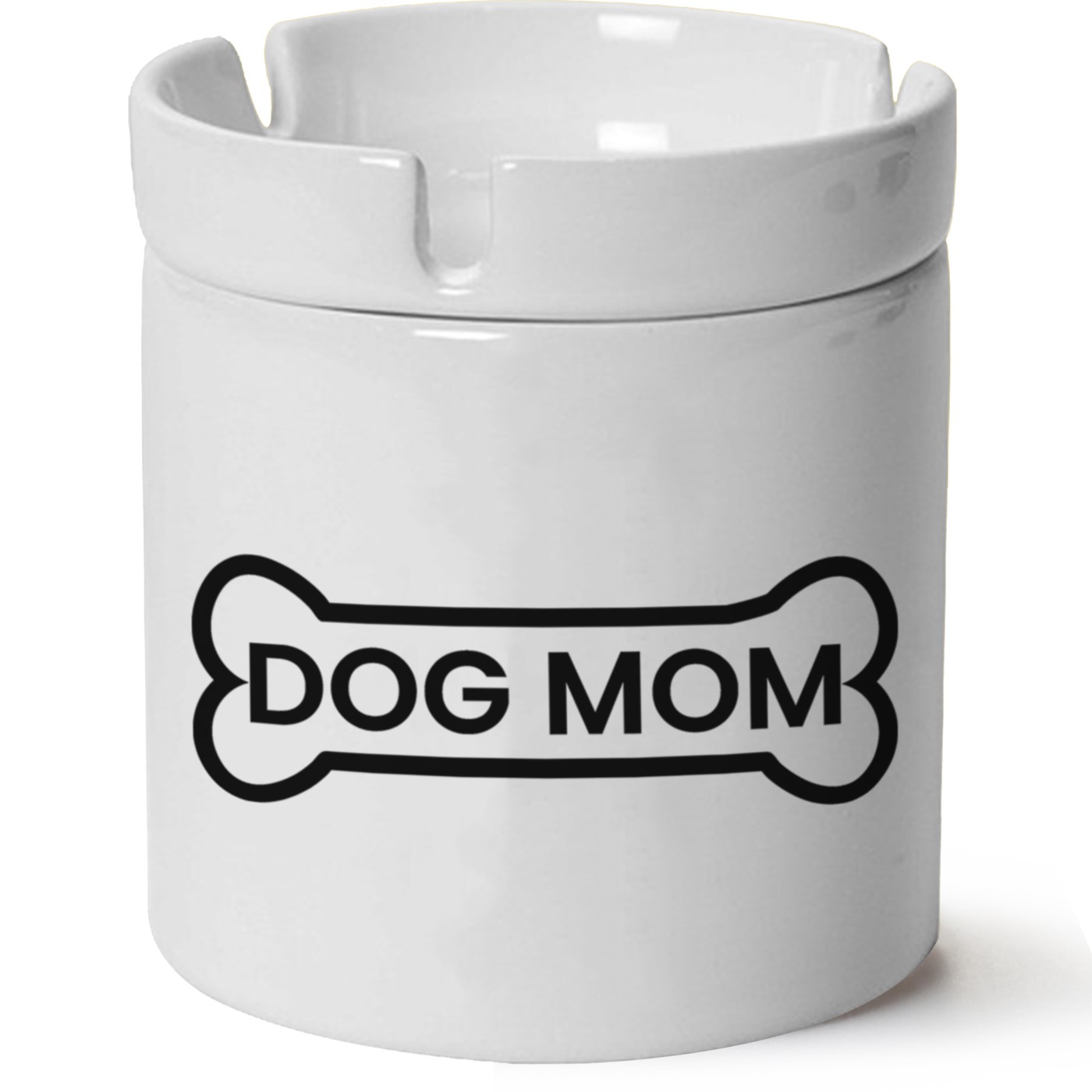 Köpek Baskılı Porselen At Söndür Küllük