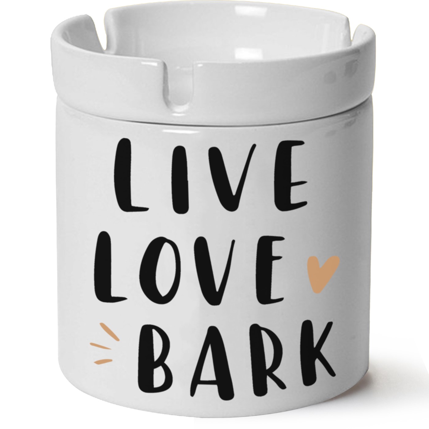 Köpek Baskılı Porselen At Söndür Küllük