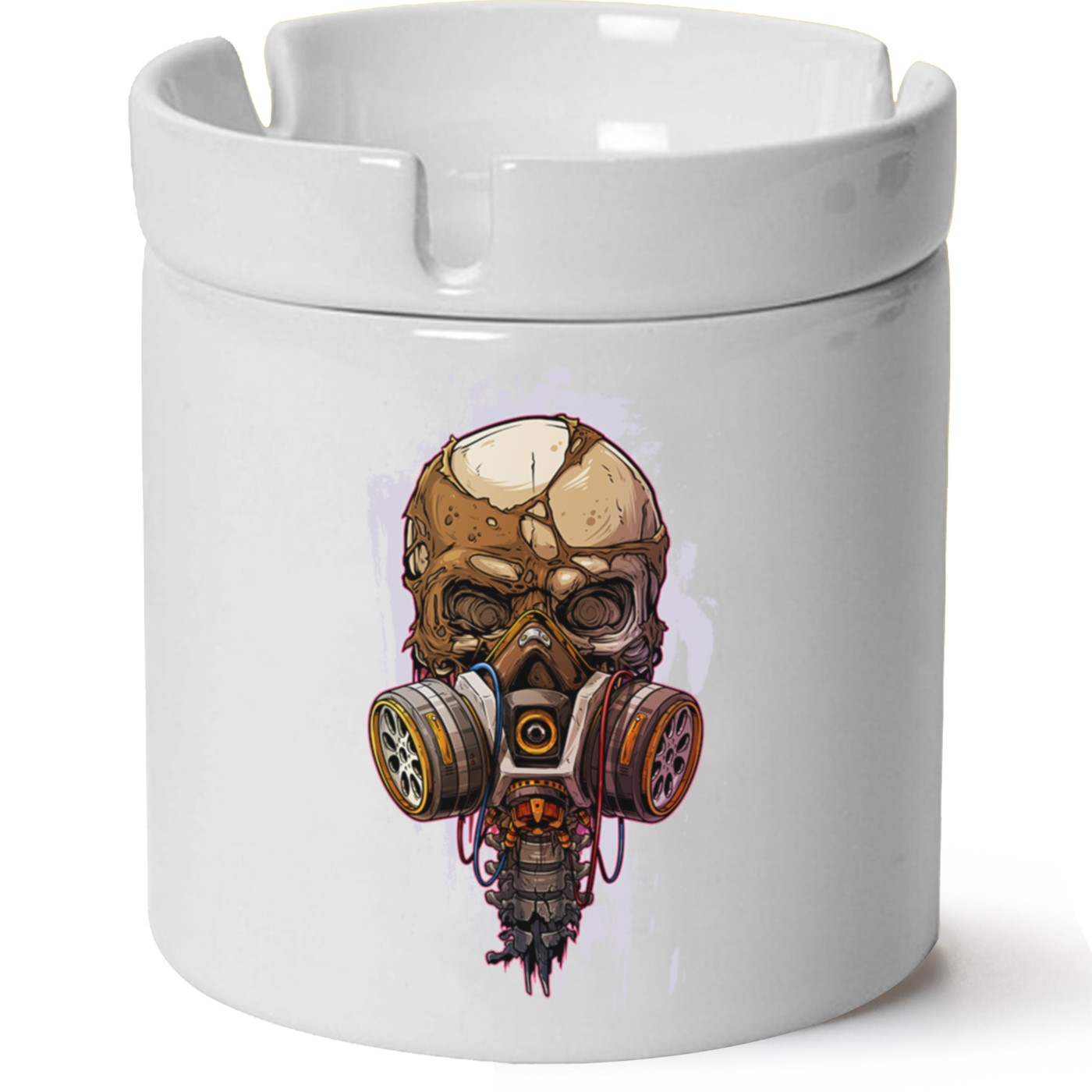 Kuru Kafa  Baskılı Porselen At Söndür Küllük