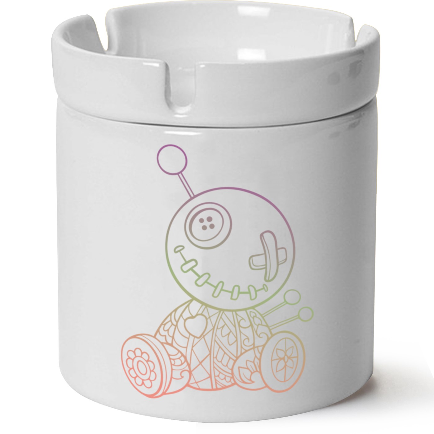 Custom Baskılı Porselen At Söndür Küllük