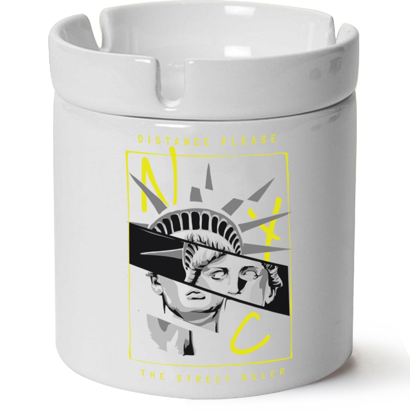 Distance Please Baskılı Porselen At Söndür Küllük