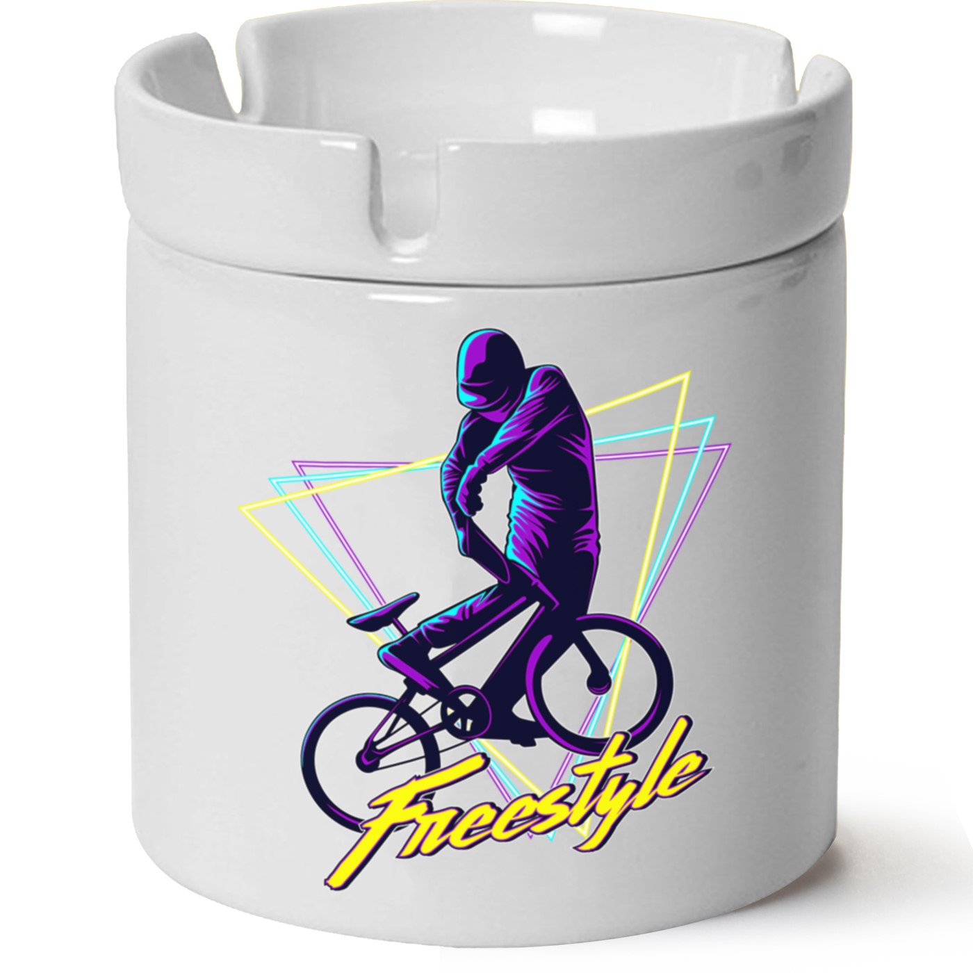 Free Style Baskılı Porselen At Söndür Küllük