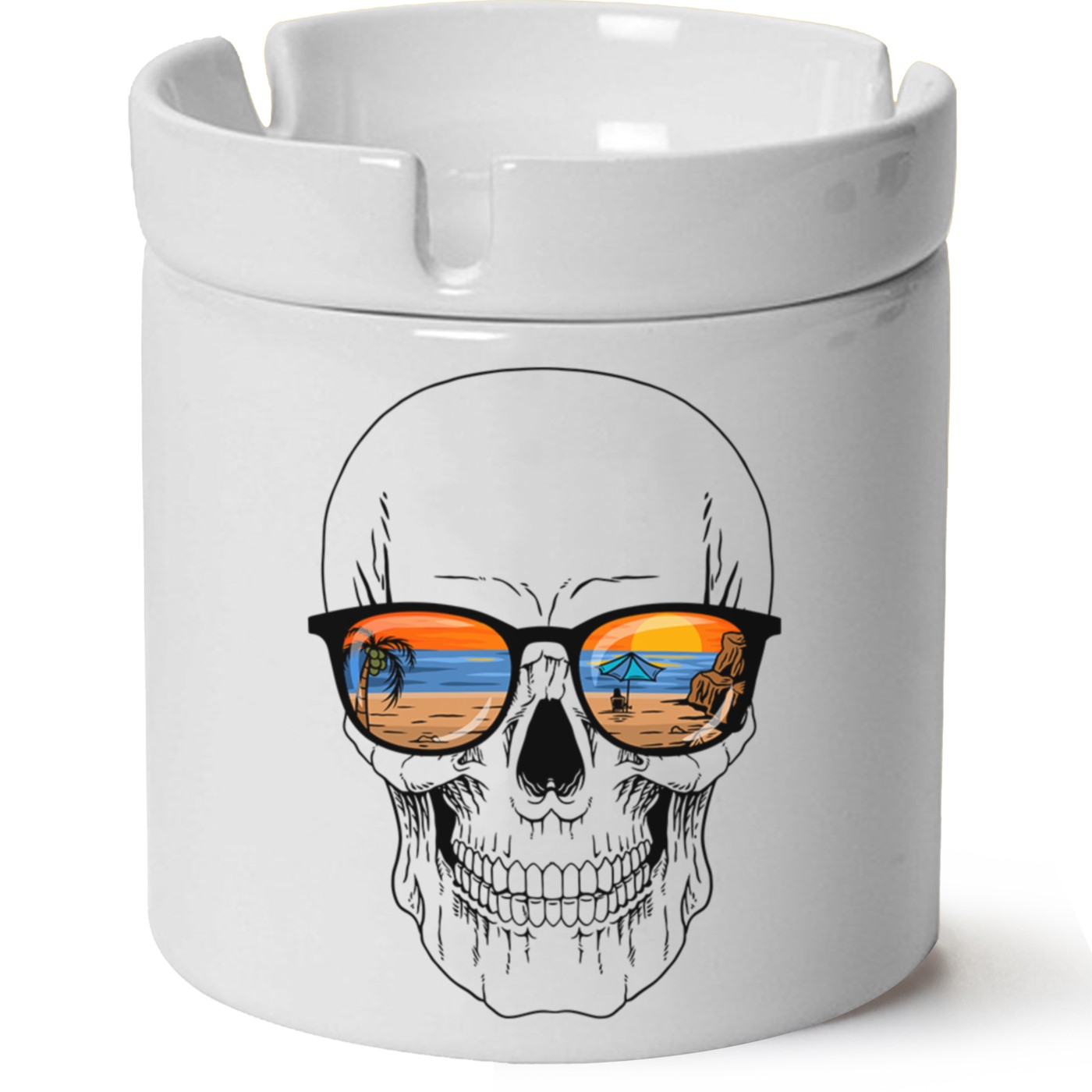 Hello Summer Baskılı Porselen At Söndür Küllük