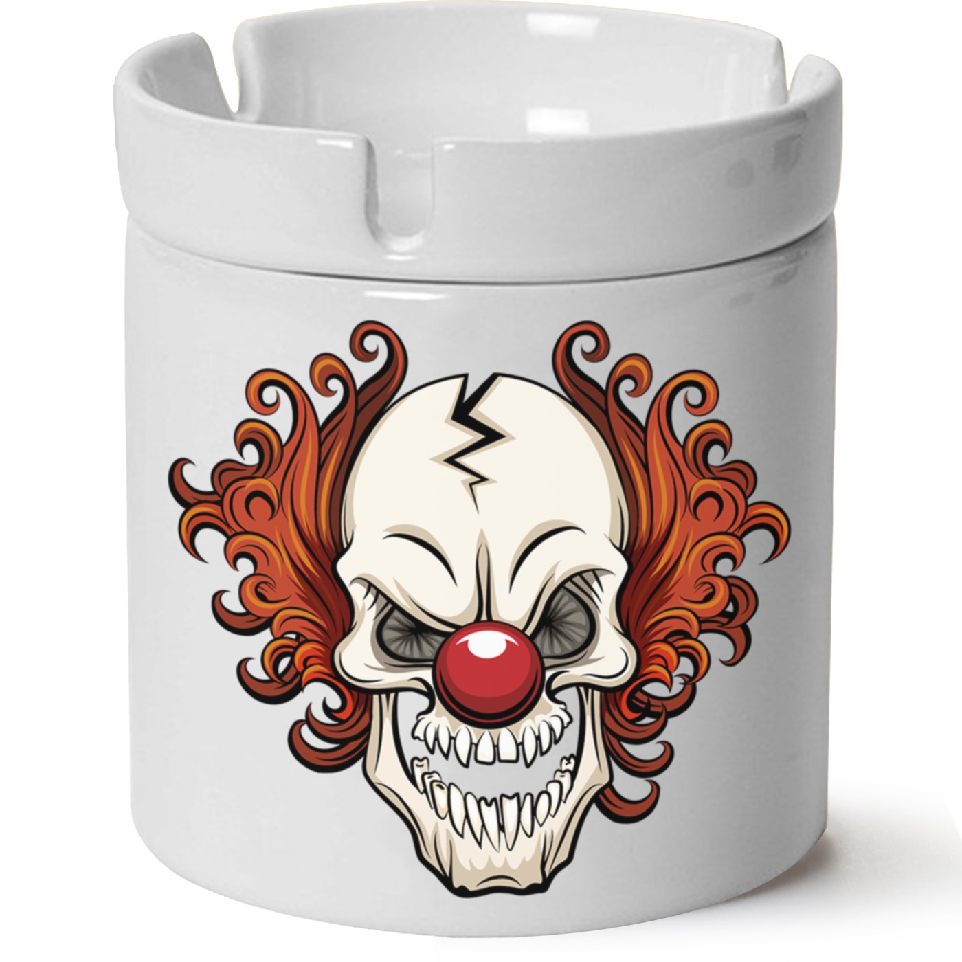 Kuru Kafa  Baskılı Porselen At Söndür Küllük