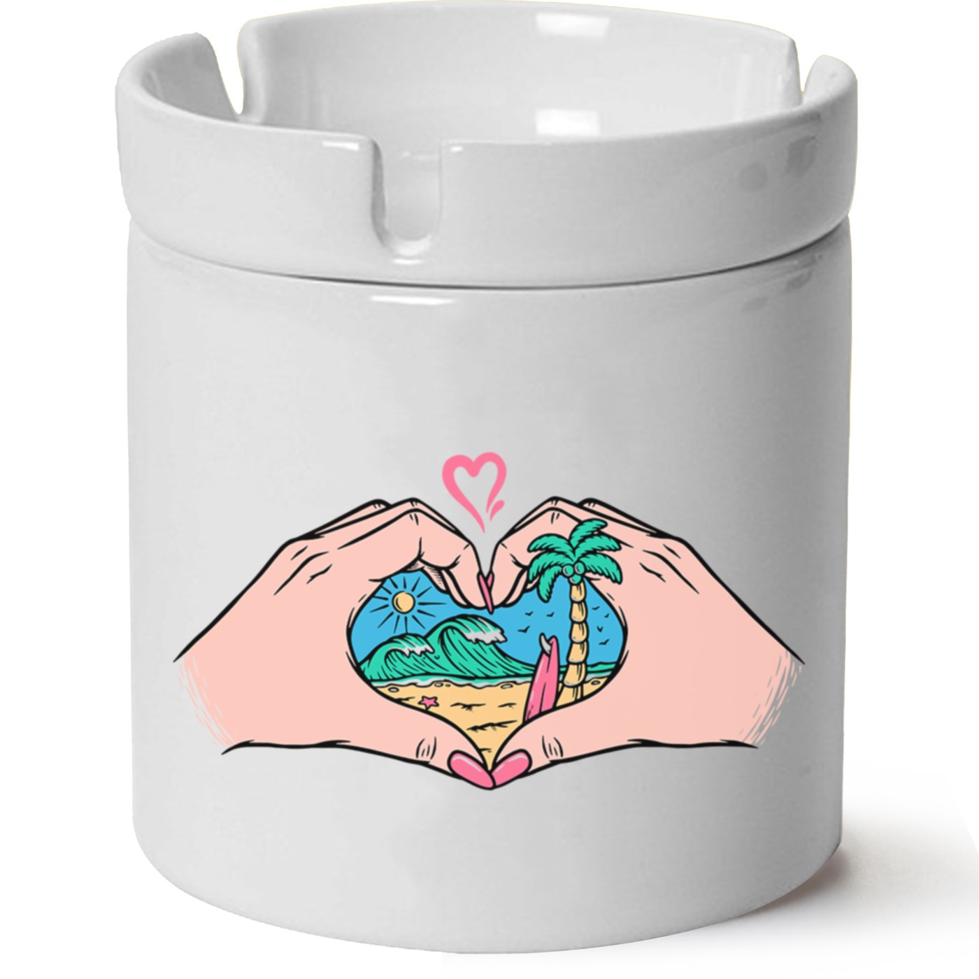 Macera-Doğa Baskılı Porselen At Söndür Küllük