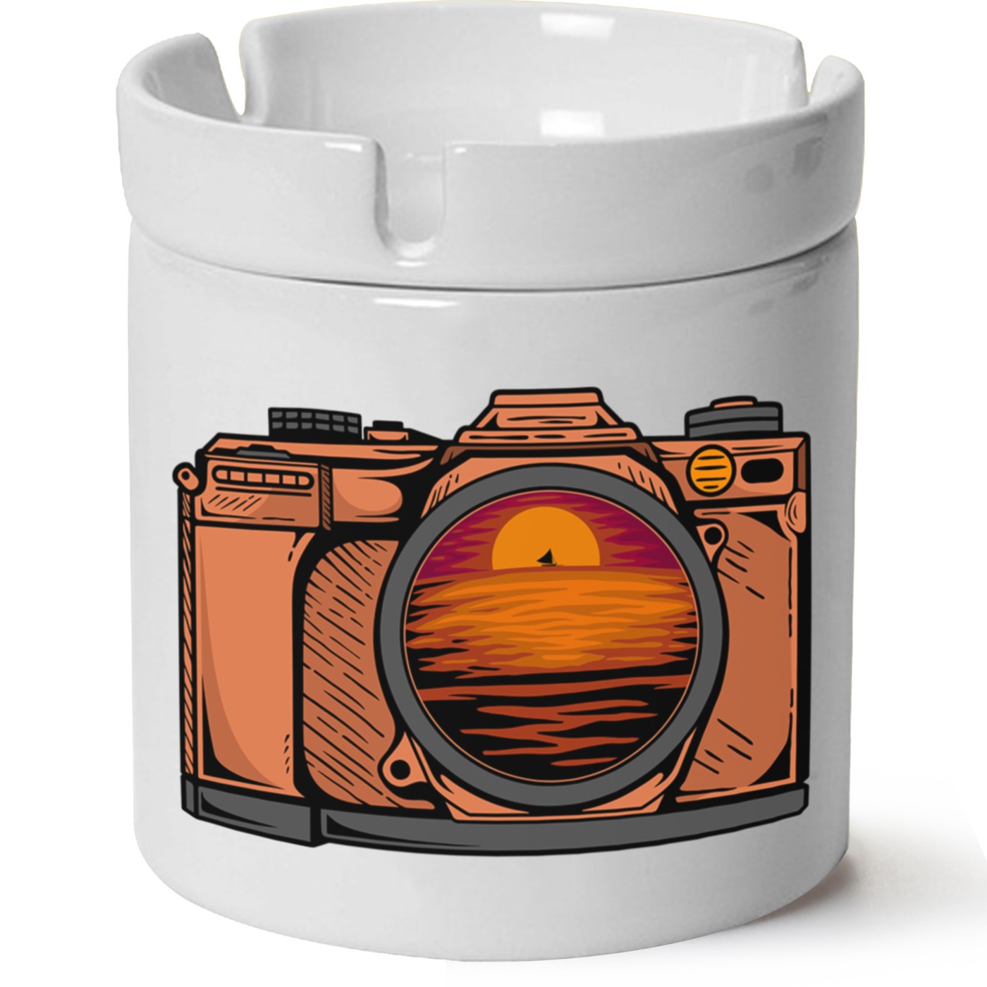 Macera-Doğa Baskılı Porselen At Söndür Küllük