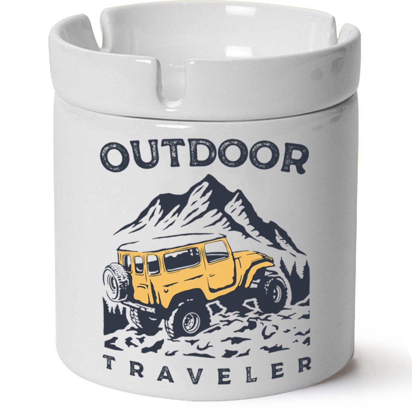 Macera-Doğa Baskılı Porselen At Söndür Küllük