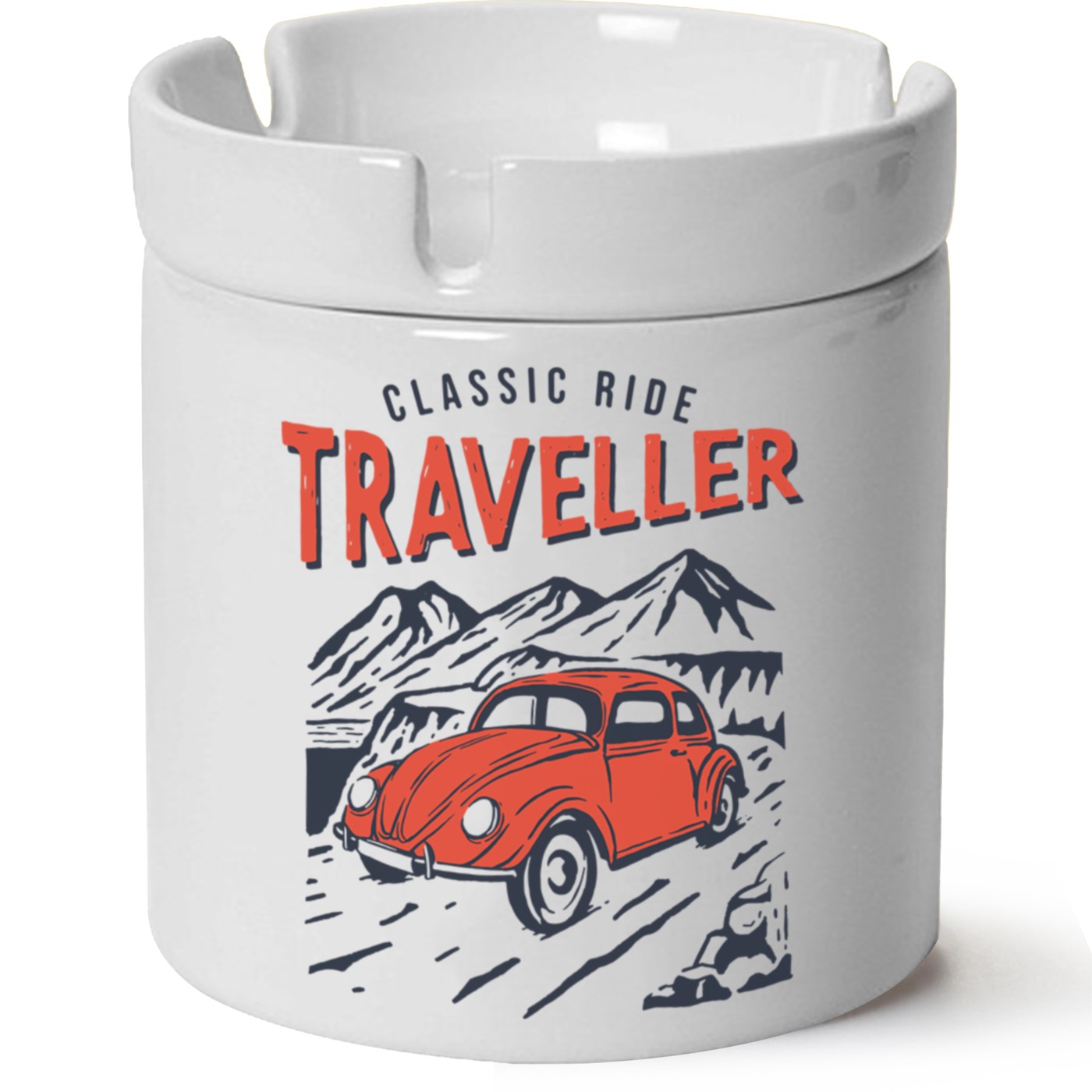 Macera-Doğa Baskılı Porselen At Söndür Küllük