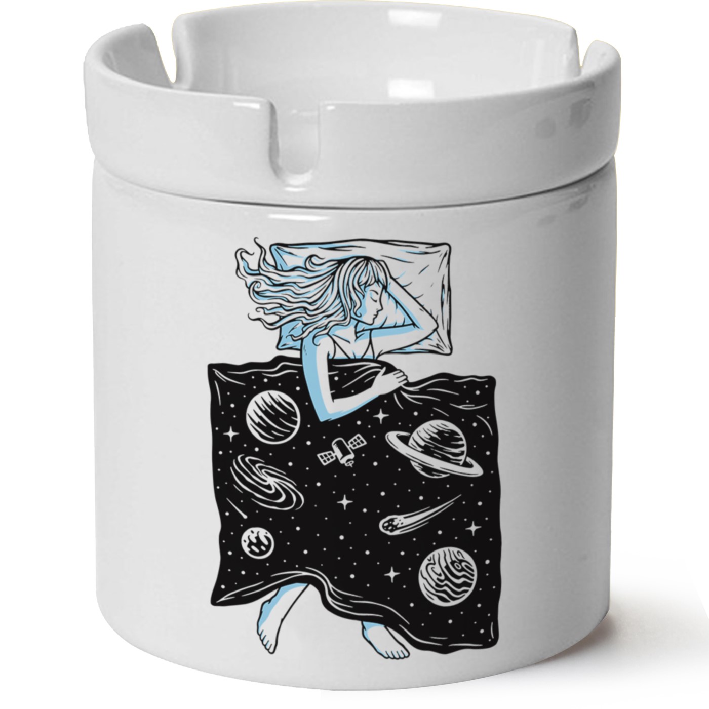 Macera-Doğa Baskılı Porselen At Söndür Küllük