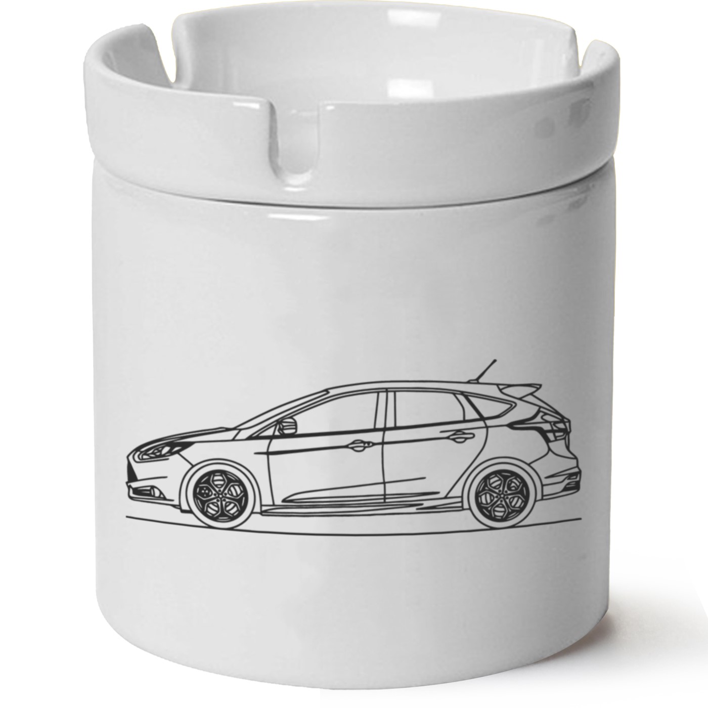 Ford Focus Mk4 Baskılı Porselen At Söndü Küllük