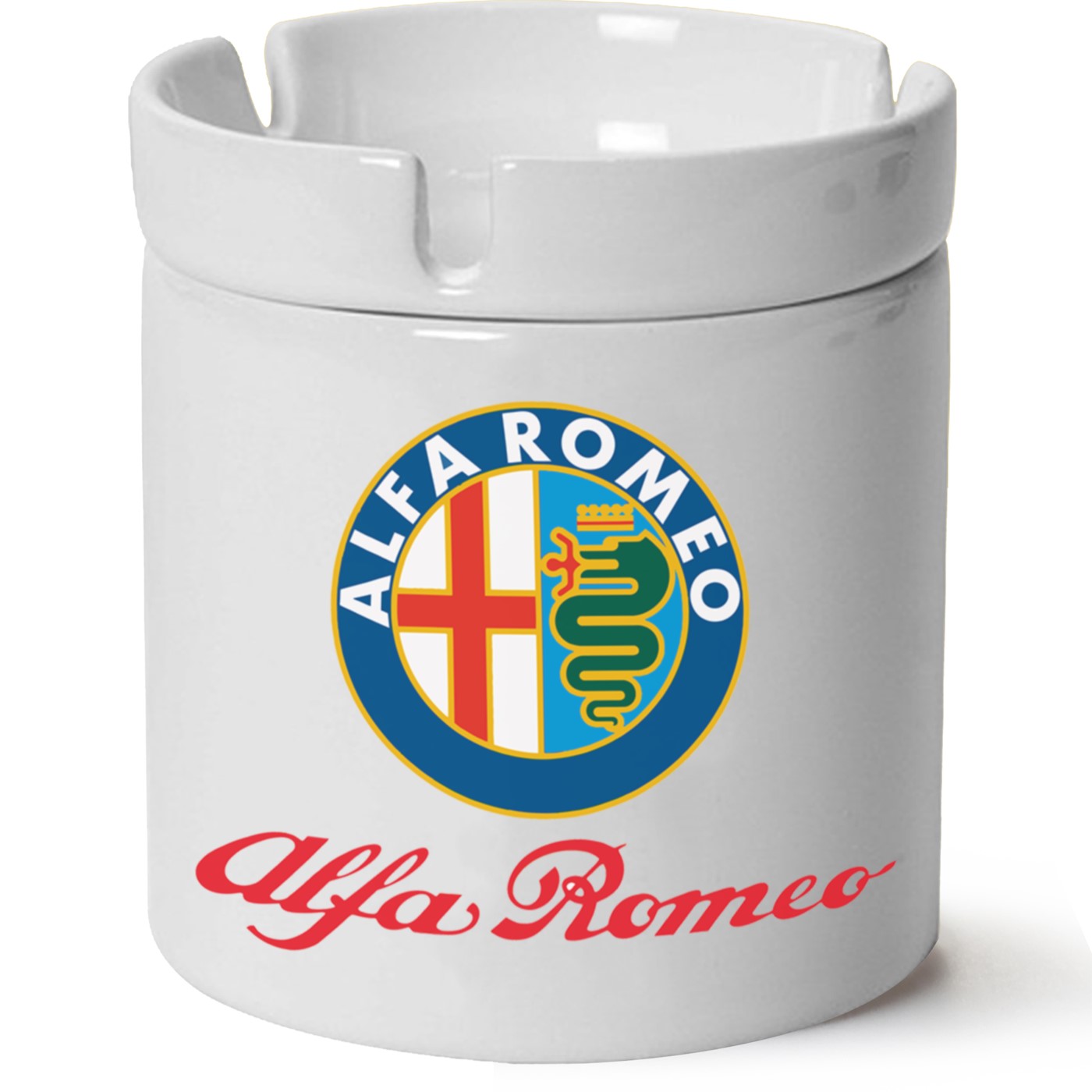 Alfa Romeo Logo Baskılı Porselen At Söndür Küllük