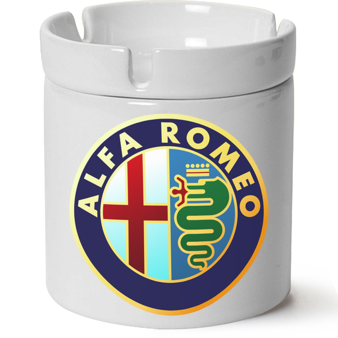 Alfa Romeo Logo Baskılı Porselen At Söndür Küllük