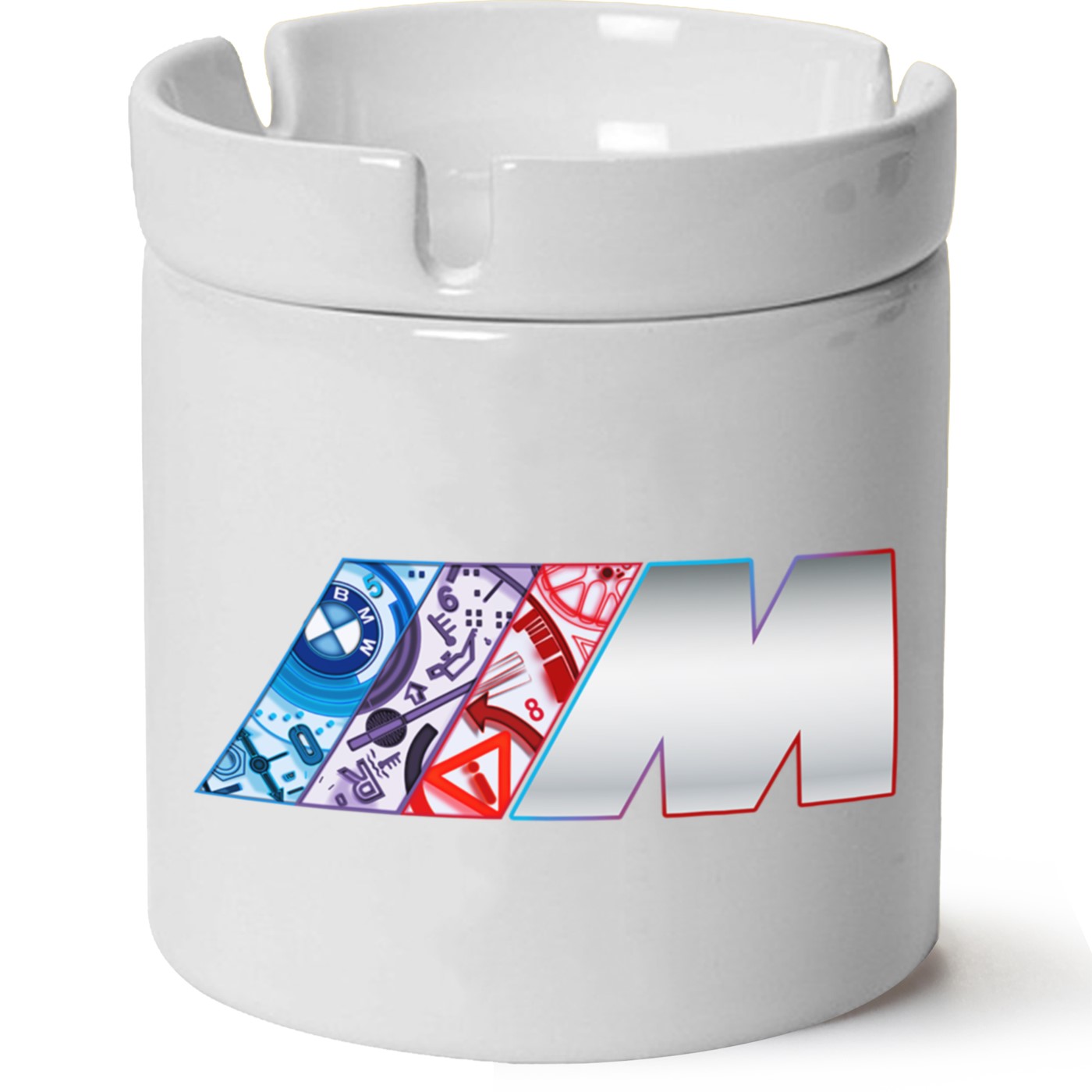 Bmw M Logo Baskılı Porselen At Söndür Küllük