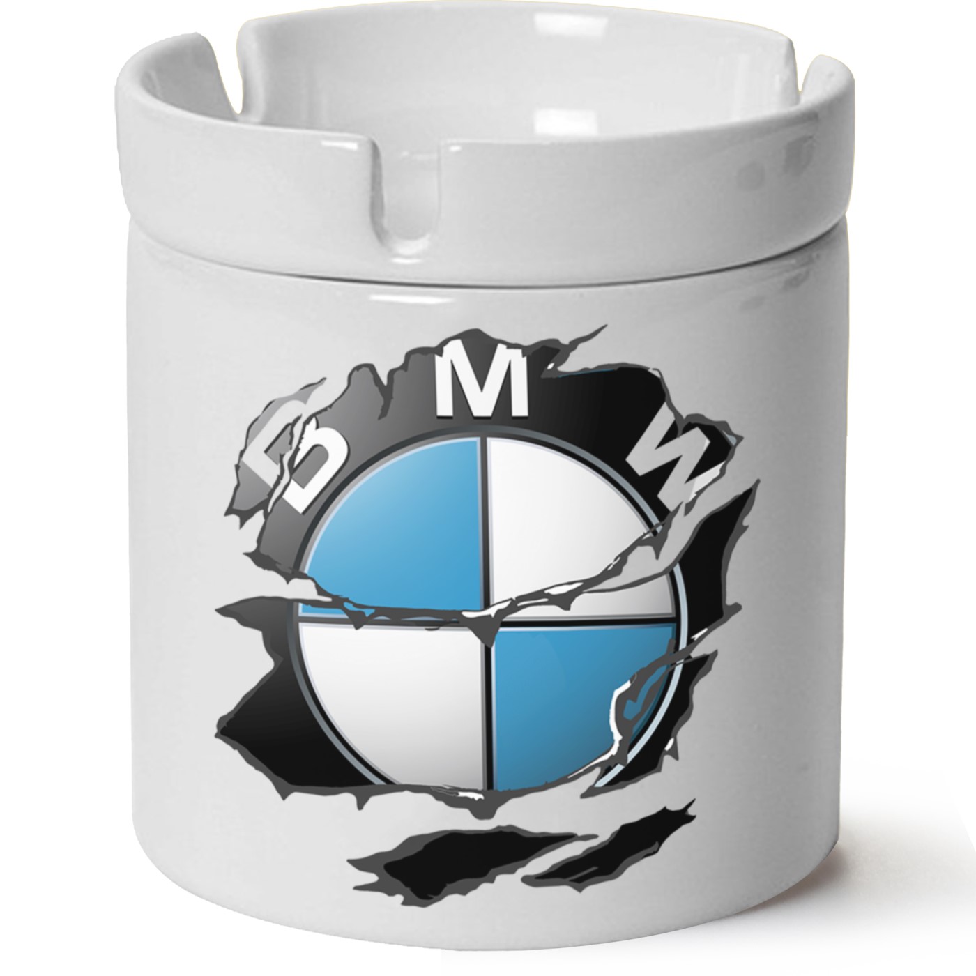 Bmw Logo Baskılı Porselen At Söndür Küllük