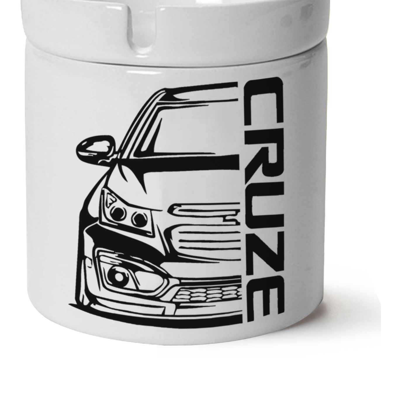 Chevrolet Cruze Baskılı Porselen  At Söndür Küllük