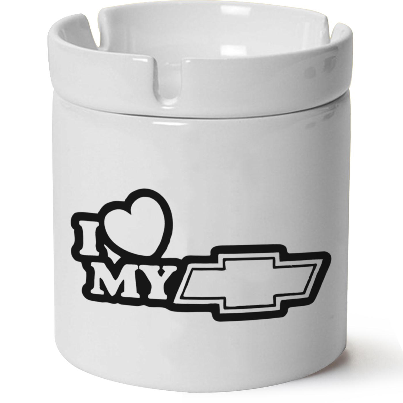 Chevrolet Logo Baskılı Porselen  At Söndür Küllük