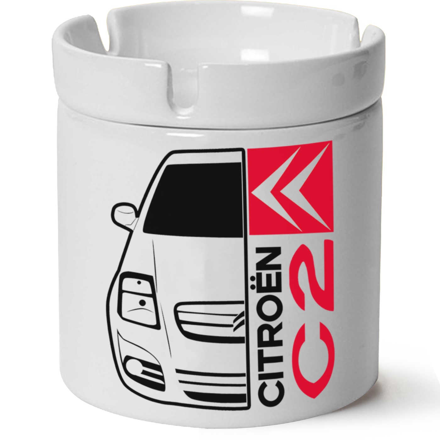 Citroen C2 Baskılı Porselen At Söndür Küllük