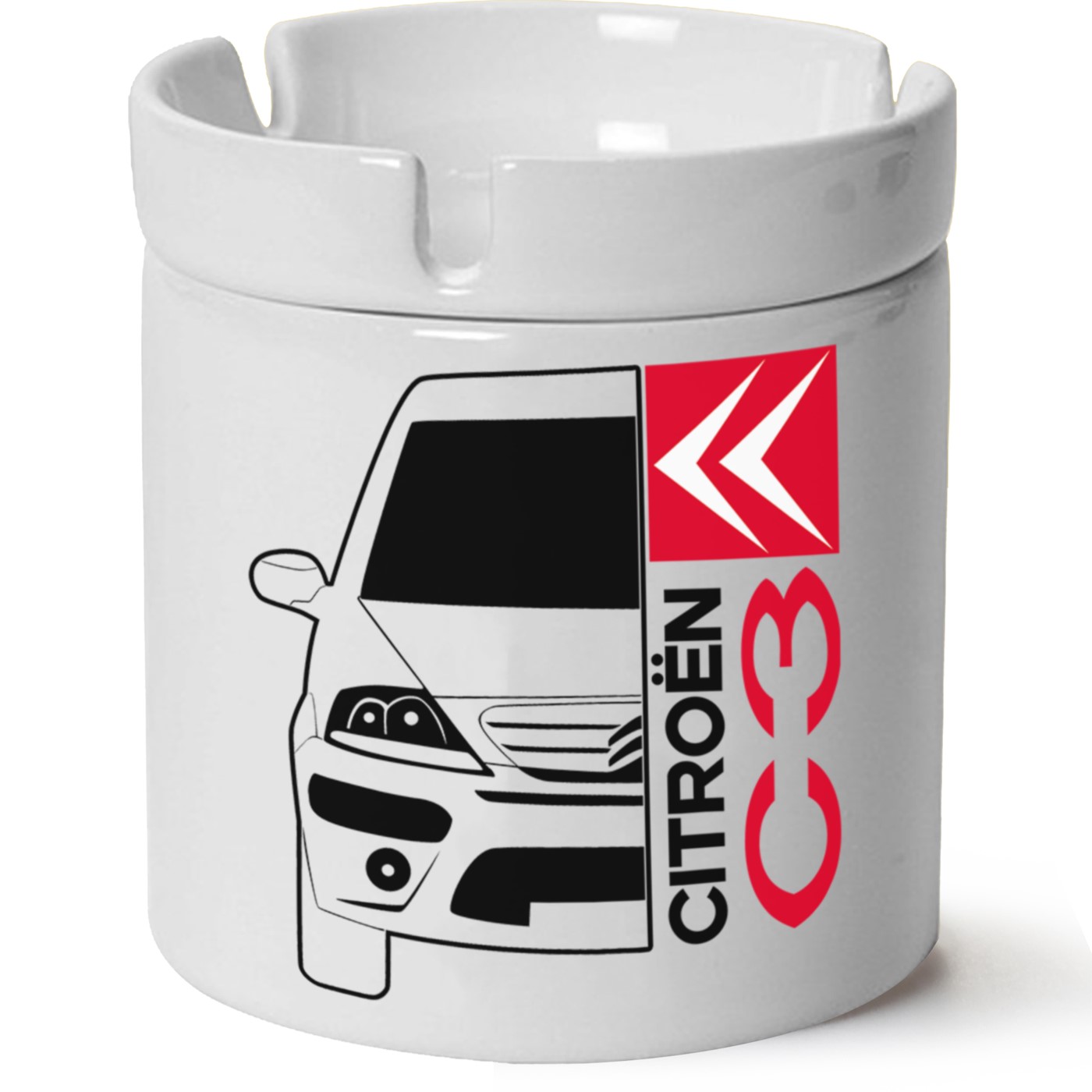 Citroen C3 Baskılı Porselen At Söndür Küllük