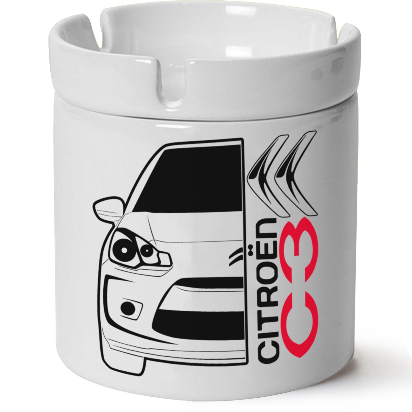 Citroen C3 Baskılı Porselen At Söndür Küllük