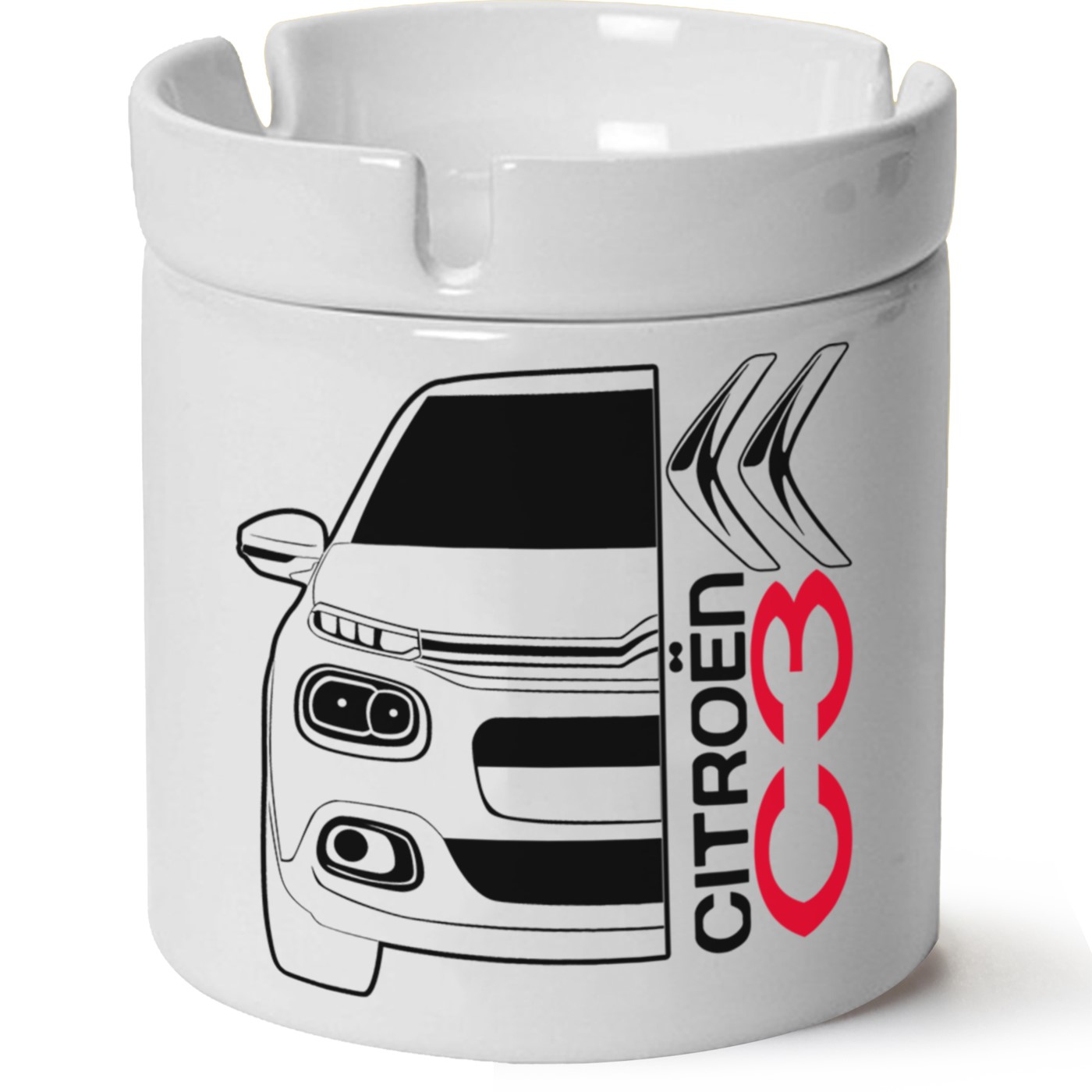 Citroen C3 Baskılı Porselen At Söndür Küllük