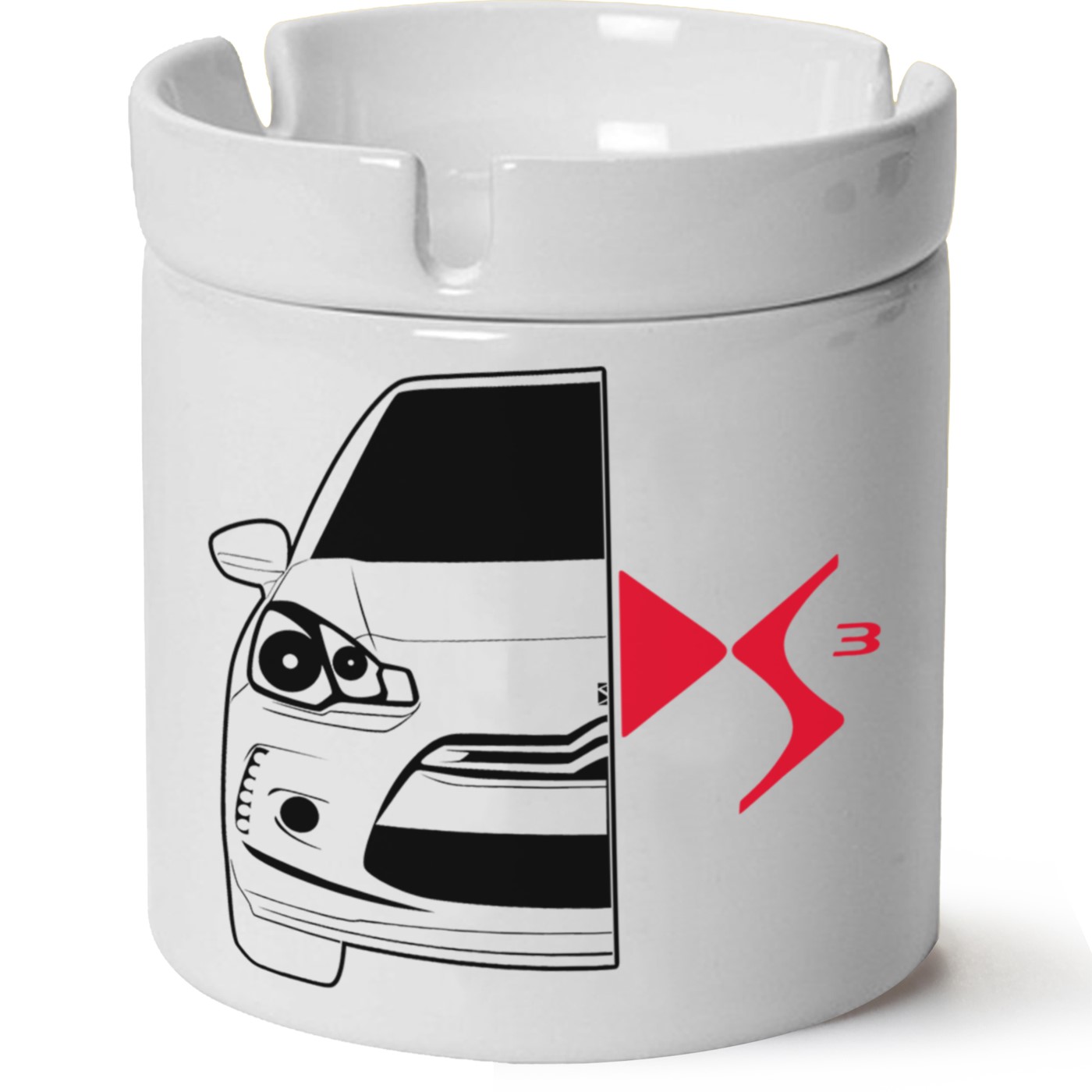 Citroen Ds3 Baskılı Porselen At Söndür Küllük