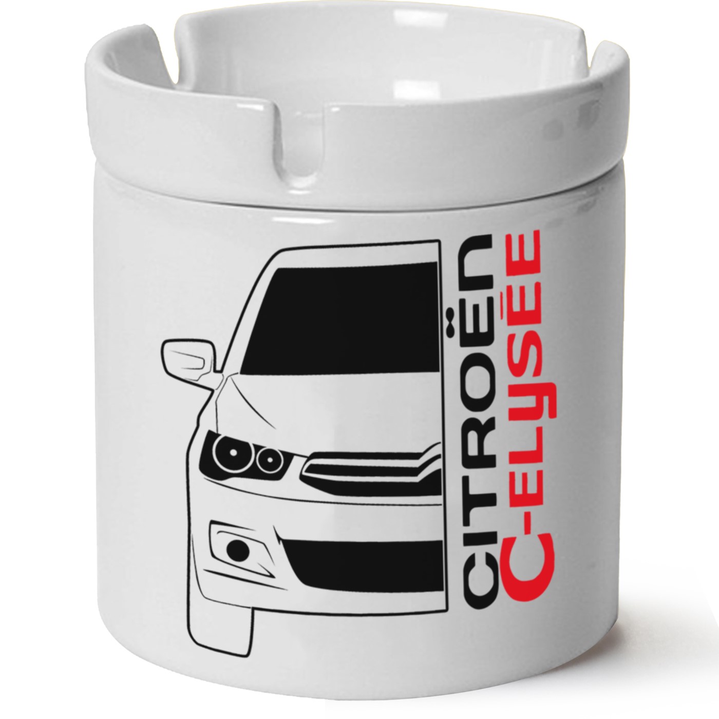 Citroen Elyyse Baskılı Porselen At Söndür Küllük