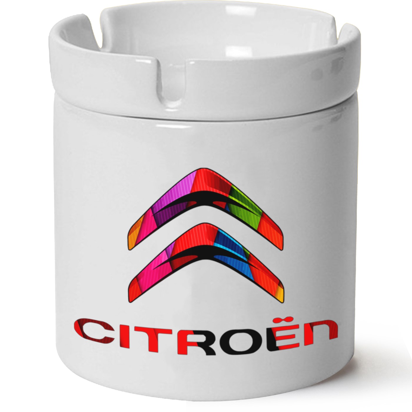 Citroen Logo Baskılı Porselen At Söndür Küllük