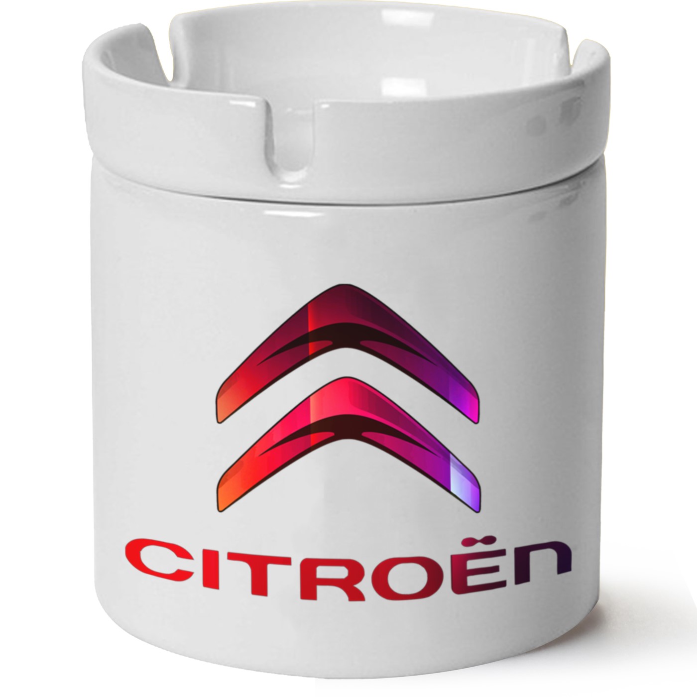 Citroen Logo Baskılı Porselen At Söndür Küllük