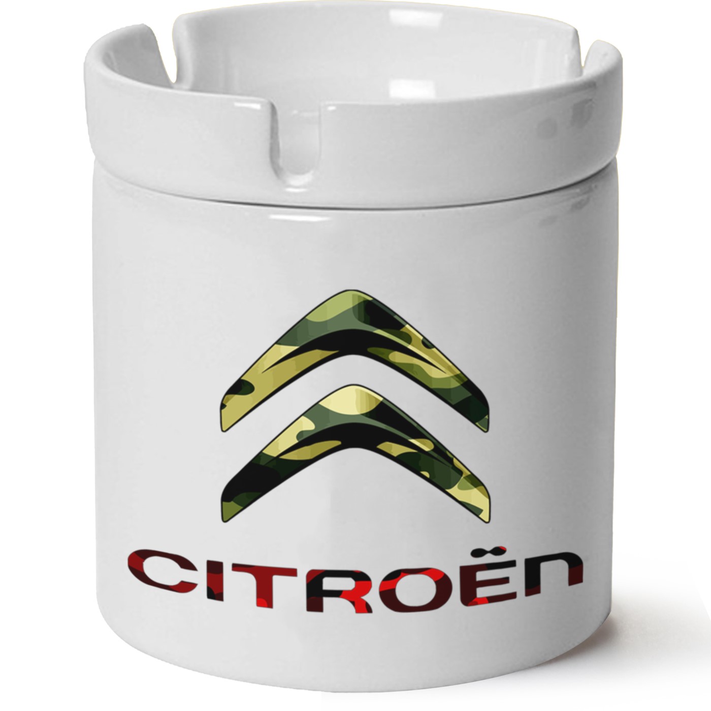 Citroen Logo Baskılı Porselen At Söndür Küllük