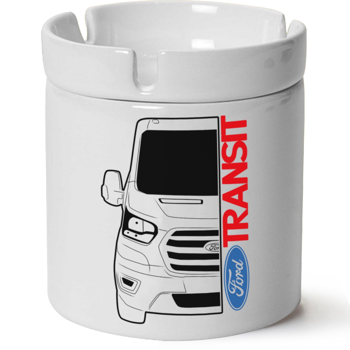 Ford Transit Baskılı Porselen At Söndü Küllük