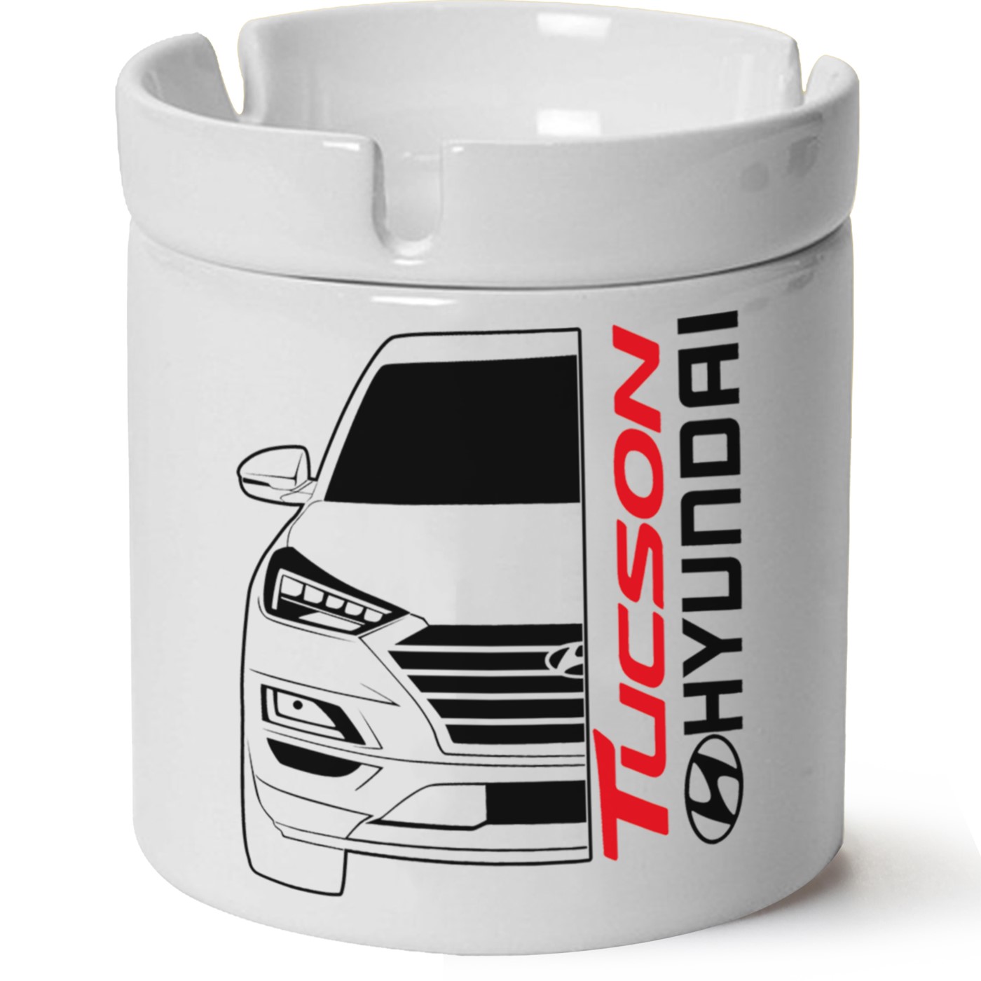 Hyundai Tucson Baskılı Porselen At Söndür Küllük