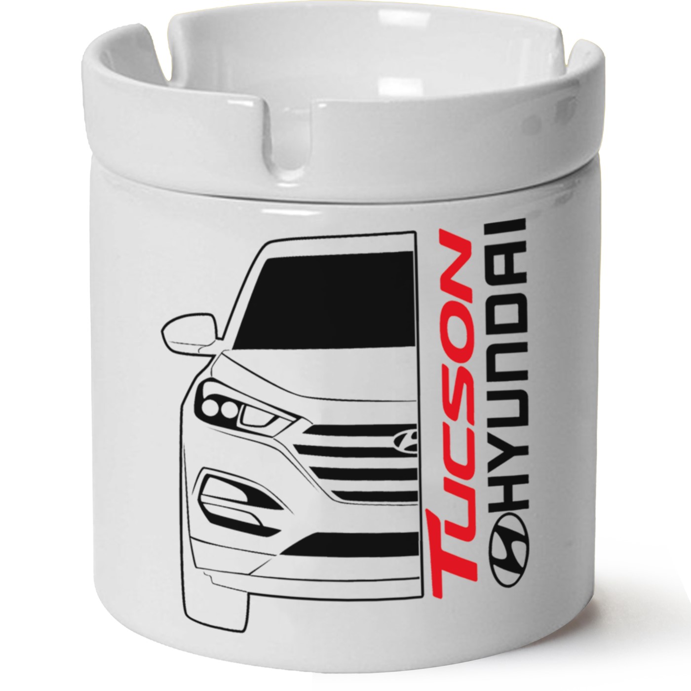 Hyundai Tucson Baskılı Porselen At Söndür Küllük