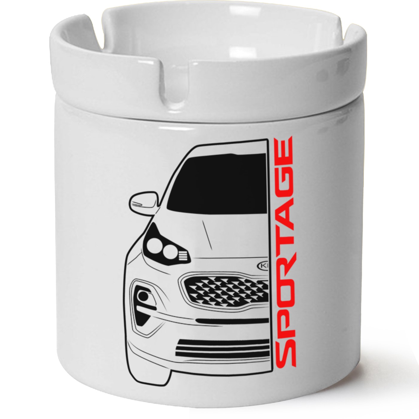 Kia Spotage Baskılı Porselen At Söndür Küllük