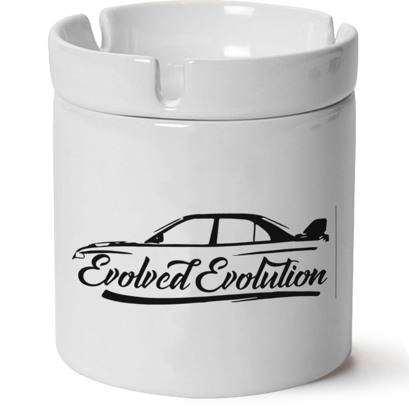 Mitsubishi Evo 5 Baskılı Porselen At Söndür Küllük