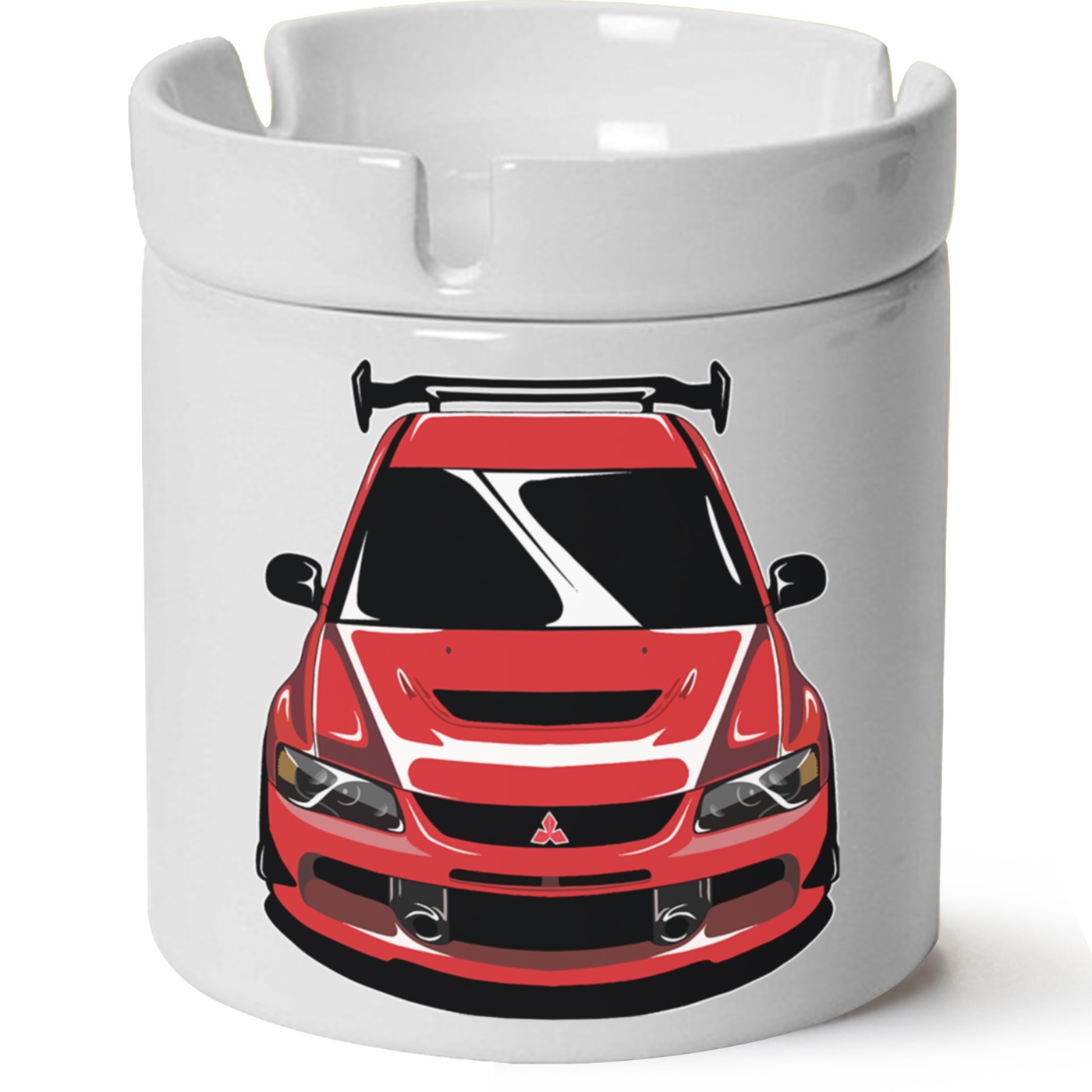 Mitsubishi Evo 9 Baskılı Porselen At Söndür Küllük