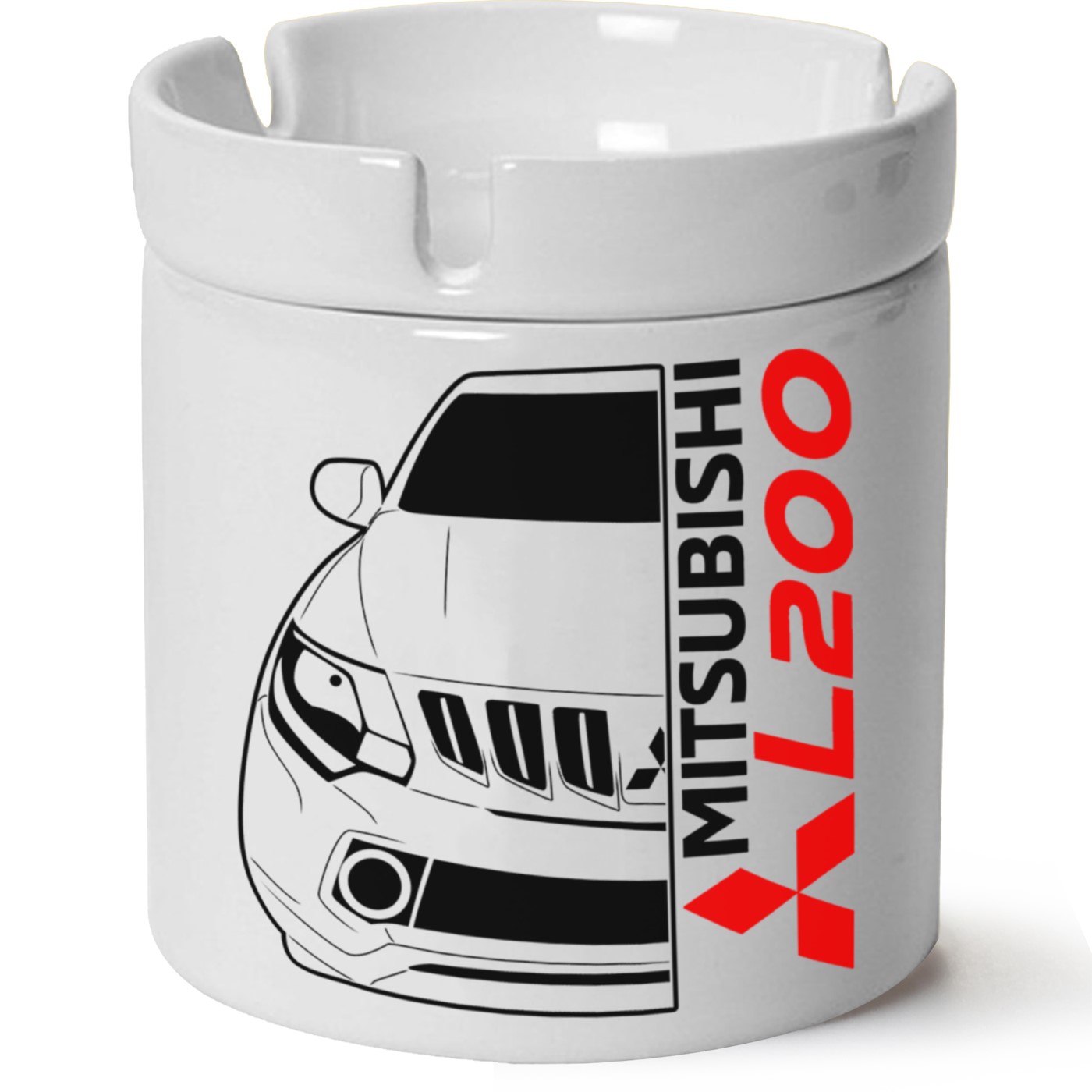 Mitsubishi L200 Baskılı Porselen At Söndür Küllük